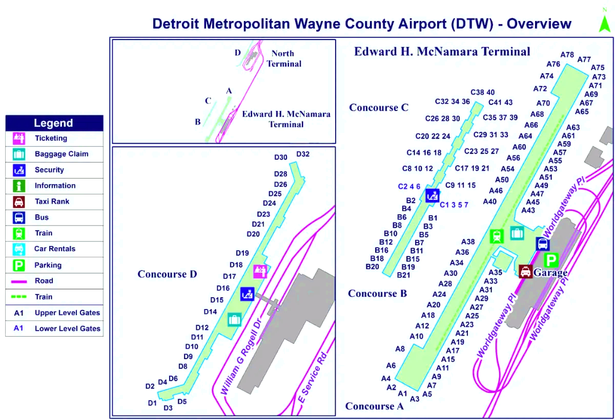 Αεροδρόμιο Detroit Metropolitan Wayne County